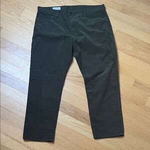 GAP Olive Slim Courderoy Pants